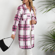 Load image into Gallery viewer, Women's Plaid Shirts Blouses Long Sleeve Female Casual Print Shirts Tops Loose Cotton Checked Lady Outwear Autumn New