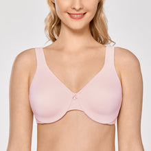 Load image into Gallery viewer, Women's Smooth Minimizer Bra Full Coverage Underwire Seamless No Padded Plus Size Bras Solid Backless D DD E F