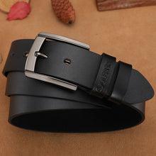 Load image into Gallery viewer, men high quality genuine leather belt luxury designer belts men cowskin fashion Strap male Jeans for man cowboy free shipping