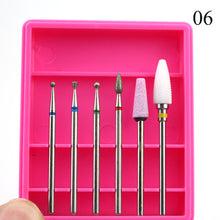 Load image into Gallery viewer, ERUIKA 6pcs Ceramic Diamond Nail Drill Set Milling Cutter for Manicure Rotary Burr Clean Bits Electric Machine Art Accessory