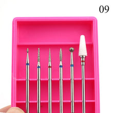 Load image into Gallery viewer, ERUIKA 6pcs Ceramic Diamond Nail Drill Set Milling Cutter for Manicure Rotary Burr Clean Bits Electric Machine Art Accessory