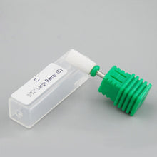 Load image into Gallery viewer, Nail Drill Bits Ceramic 3/32" Medium Nail Art Grinding Stone Head bit Ceramic pedicure for nail gel Polish nails Milling Cutters