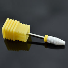 Load image into Gallery viewer, Nail Drill Bits Ceramic 3/32" Medium Nail Art Grinding Stone Head bit Ceramic pedicure for nail gel Polish nails Milling Cutters