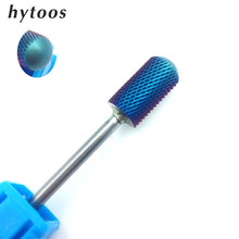 Load image into Gallery viewer, HYTOOS Blue & Rainbow Nail Drill Bit 3/32" Tungsten Carbide Burrs Manicure Bits Drill Accessories Milling Cutter Nail Art Tools