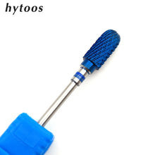Load image into Gallery viewer, HYTOOS Blue & Rainbow Nail Drill Bit 3/32" Tungsten Carbide Burrs Manicure Bits Drill Accessories Milling Cutter Nail Art Tools