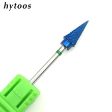 Load image into Gallery viewer, HYTOOS Blue & Rainbow Nail Drill Bit 3/32" Tungsten Carbide Burrs Manicure Bits Drill Accessories Milling Cutter Nail Art Tools