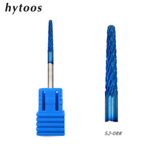 Load image into Gallery viewer, HYTOOS Blue & Rainbow Nail Drill Bit 3/32" Tungsten Carbide Burrs Manicure Bits Drill Accessories Milling Cutter Nail Art Tools