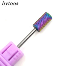 Load image into Gallery viewer, HYTOOS Blue & Rainbow Nail Drill Bit 3/32" Tungsten Carbide Burrs Manicure Bits Drill Accessories Milling Cutter Nail Art Tools