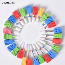 Load image into Gallery viewer, KADS Ceramic Diamond Nail Drill Bit Milling Cutter 3/32" Electric Nail Rotary Burr Cuticle Manicure Pedicure Drill Bit Tool
