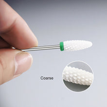 Load image into Gallery viewer, KADS Ceramic Diamond Nail Drill Bit Milling Cutter 3/32" Electric Nail Rotary Burr Cuticle Manicure Pedicure Drill Bit Tool