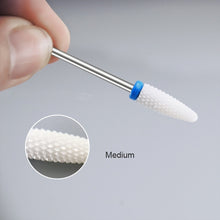 Load image into Gallery viewer, KADS Ceramic Diamond Nail Drill Bit Milling Cutter 3/32" Electric Nail Rotary Burr Cuticle Manicure Pedicure Drill Bit Tool
