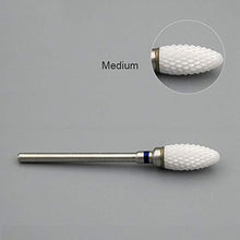 Load image into Gallery viewer, KADS Ceramic Diamond Nail Drill Bit Milling Cutter 3/32" Electric Nail Rotary Burr Cuticle Manicure Pedicure Drill Bit Tool