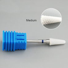 Load image into Gallery viewer, KADS Ceramic Diamond Nail Drill Bit Milling Cutter 3/32" Electric Nail Rotary Burr Cuticle Manicure Pedicure Drill Bit Tool