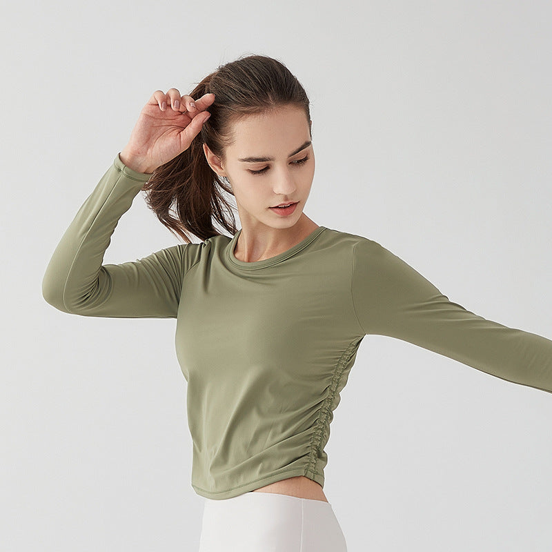 Side-Fold Yoga Crop Top With Chest Pads: Fabric, Fit and Styling Guide
