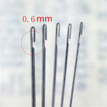 Load image into Gallery viewer, 10pcs Stainless Steel Beading Needles Side Opening Super Long Bead Needle for Beads Threading String Cord Jewelry Making Tool