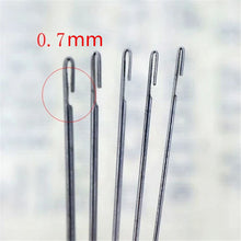 Load image into Gallery viewer, 10pcs Stainless Steel Beading Needles Side Opening Super Long Bead Needle for Beads Threading String Cord Jewelry Making Tool