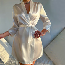 Load image into Gallery viewer, Women&#39;s Pajamas Imitated Silk Pajamas Nightgown Sexy