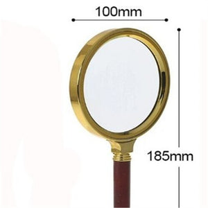 70/80/90/100mm Handheld 10X Magnifier Magnifying Glass Loupe Reading Jewelry Elderly Reading Microscope Portable Eye Loupe Glass