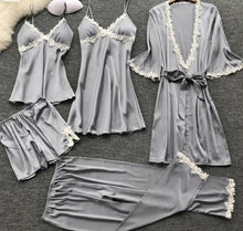 Load image into Gallery viewer, Bridal Dressing Gown Plus Size Home Wear Night Gown Bathrobe