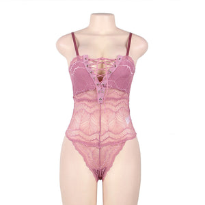 lace file one piece Sexy lingerie