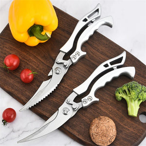 Kitchen Scissors Chicken Bone Kitchen Shears,Duck Fish Cutter 4Cr Stainless Steel Fish Scissors Scale Clean Cook Scissors