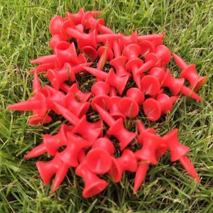 500Pcs Golf Tees Unbreakable Step Down Plastic Castle Nail Limit Pin Outdoor Golfer Accessory