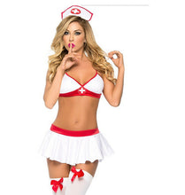 Load image into Gallery viewer, Sexy Lingerie Sexy Nurse Costume Halloween Nurse Costume Three Point Nurse