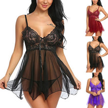 Load image into Gallery viewer, Sexy Lingerie Sexy Lingerie Front Slit Nightdress