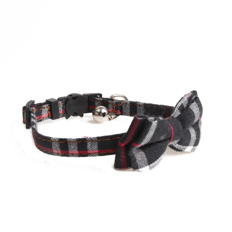 Fashion Simple Canvas Plaid Pet Collar