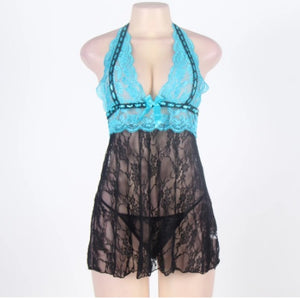 Fat Woman Plus Size Halter Sexy Lingerie