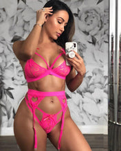 Load image into Gallery viewer, Sexy Lingerie Set Lace Stitching Sexy Three Piece Lace Underwear