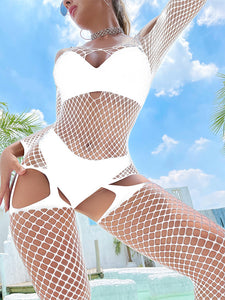 Sexy Underwear One-piece Fishnet Clothes Uniform