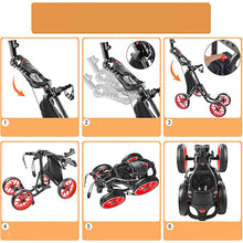 Load image into Gallery viewer, Foldable 4 Wheels Golf Trolley Golf Supplies