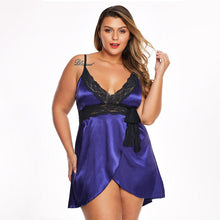 Load image into Gallery viewer, Plus Size Sexy Lingerie Homewear Women&#39;s Lace Lace Pajamas For Fat Girls