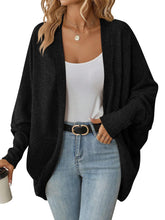 Load image into Gallery viewer, Women&#39;s Fashionable Batwing Sleeve Cardigan Loose Knitted Coat