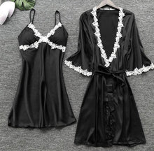 Load image into Gallery viewer, Bridal Dressing Gown Plus Size Home Wear Night Gown Bathrobe