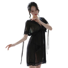 Load image into Gallery viewer, Nuisette Sexy V-Neck Woman Backless Night Wear Silk Sleepshirts Night Dress Sleepwear Nightgown Night Wear Summer Sexy Lingerie