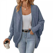 Load image into Gallery viewer, Women&#39;s Fashionable Batwing Sleeve Cardigan Loose Knitted Coat