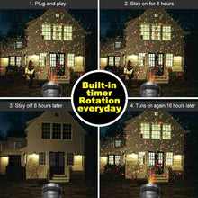 Load image into Gallery viewer, Outdoor Christmas Laser Light Projector with Remote Control  Starry Night Sky Projection for Festive Farmhouse Decor Christmas Projector Lights Outdoor