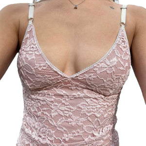 Lace Embroidery Spaghetti-strap Camisole Top Women's Clothing