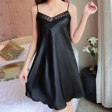 Load image into Gallery viewer, Imitation Silk Sexy Dress Home Wear Pajamas