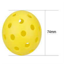 Load image into Gallery viewer, 12pcs Pack USAPA Outdoor Pickleball Balls 40 Holes Training Tournament Pickleball Accessories 74mm Standard Pickle Ball