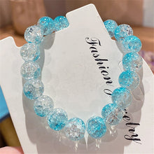 Load image into Gallery viewer, The new broken bead ice transparent two-color bracelet for students to play with hand string wholesale send boudoir honey Children&#39;s Day small gifts around the fingers