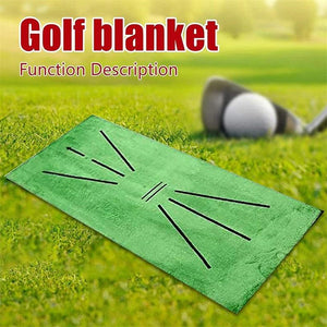 Foldable Golf Hitting Mat Swing Training Aid Portable Golf Practice Training Mat