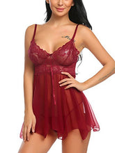 Load image into Gallery viewer, Sexy Lingerie Sexy Lingerie Front Slit Nightdress