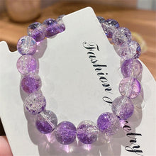 Load image into Gallery viewer, The new broken bead ice transparent two-color bracelet for students to play with hand string wholesale send boudoir honey Children&#39;s Day small gifts around the fingers