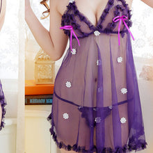 Load image into Gallery viewer, Transparent Sling Net Yarn Pajamas Sexy Lingerie