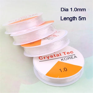10pcs 0.6/0.8/1mm Stretchy Elastic Beading Cord String Crystal Line Wire Thread for Jewelry DIY Making Bracelet Handmade