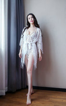 Load image into Gallery viewer, Sexy Lace Transparent Bohemian Sling Sexy Lingerie Hollow Pajamas Nightdress Set