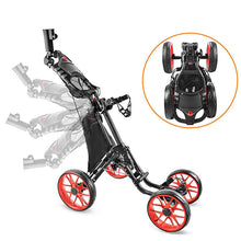 Load image into Gallery viewer, Foldable 4 Wheels Golf Trolley Golf Supplies